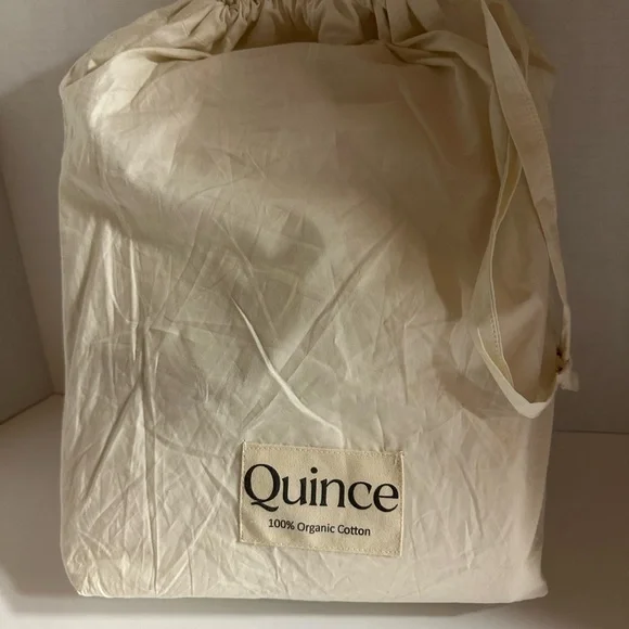 NWT QUINCE Organic Brushed Cotton Duvet Cover  - Ivory - King/Cal/King - Picture 8 of 9